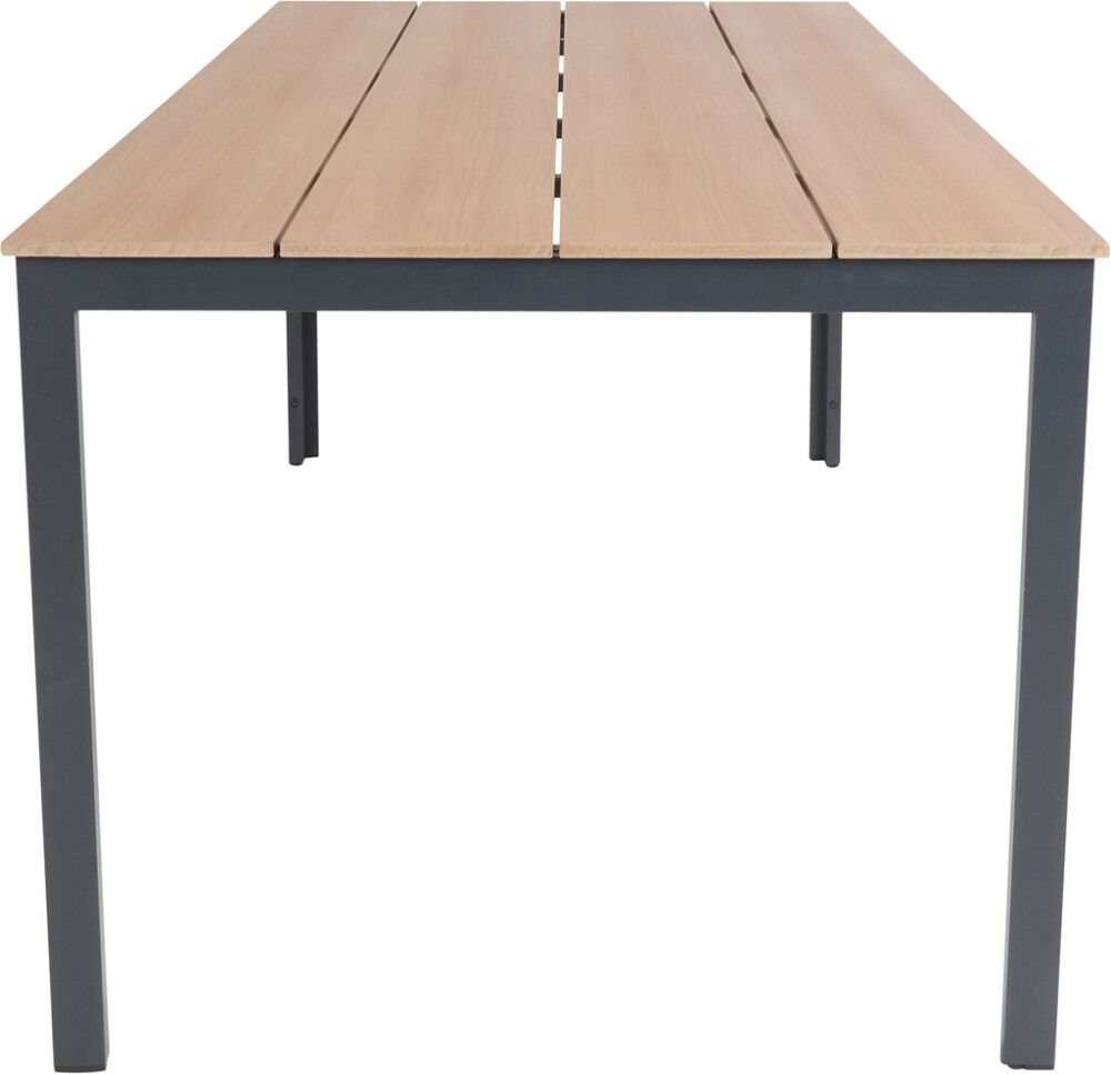 Laud Sunfun Anne 205 x 90 cm, tiik/must