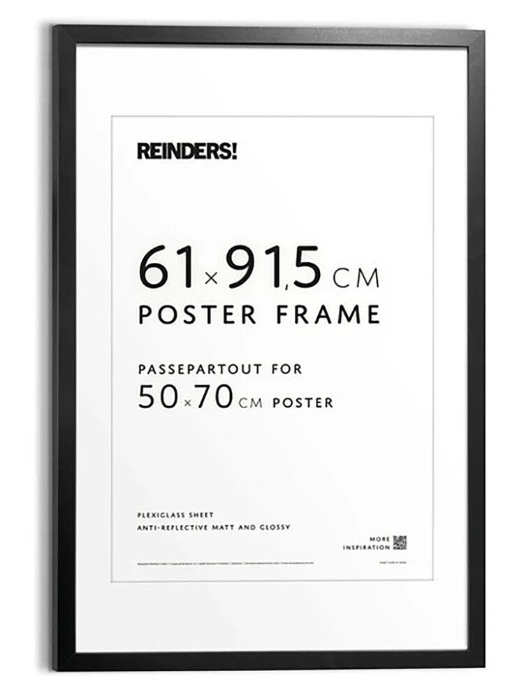 Raam Reinders 61 x 91,5 cm, must