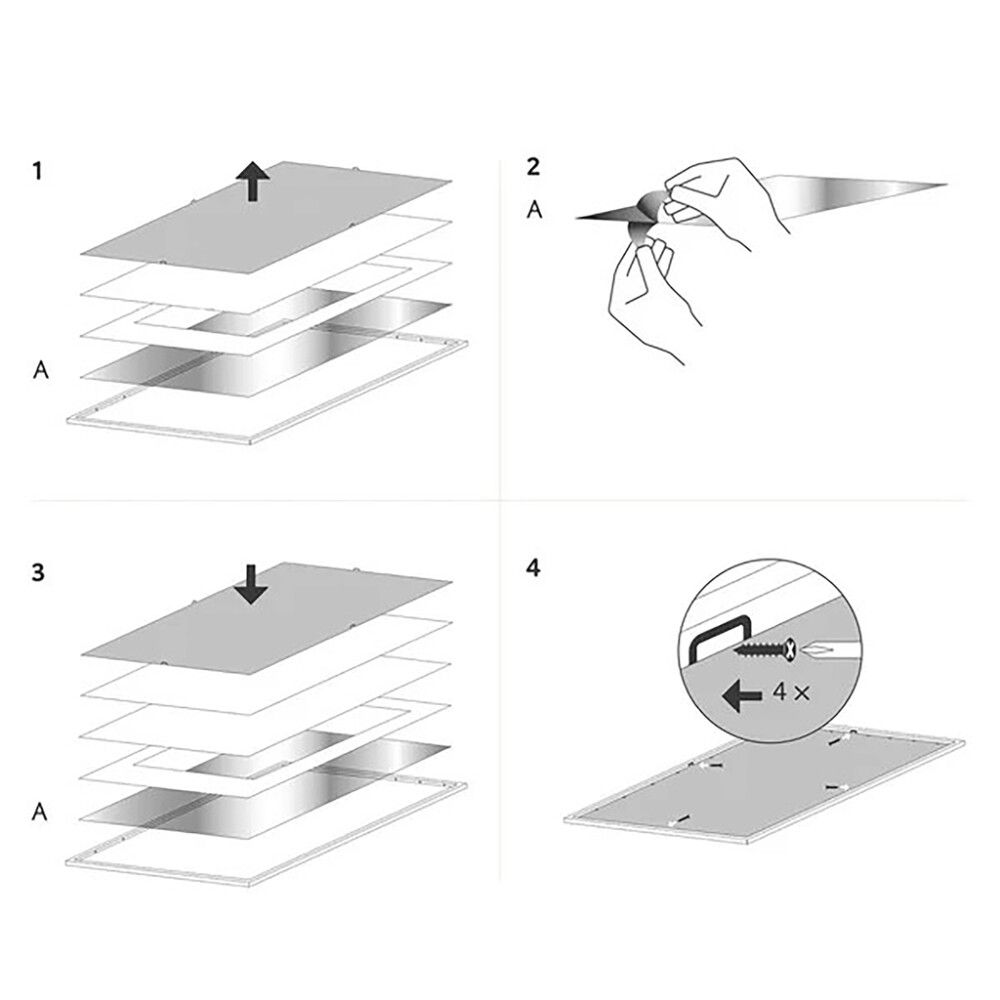 Raam Reinders 61 x 91,5 cm, must