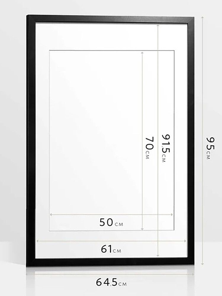 Raam Reinders 61 x 91,5 cm, must