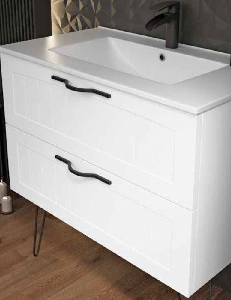 Valamukapp valamuga Ordonez Cottage 60 cm matt valge