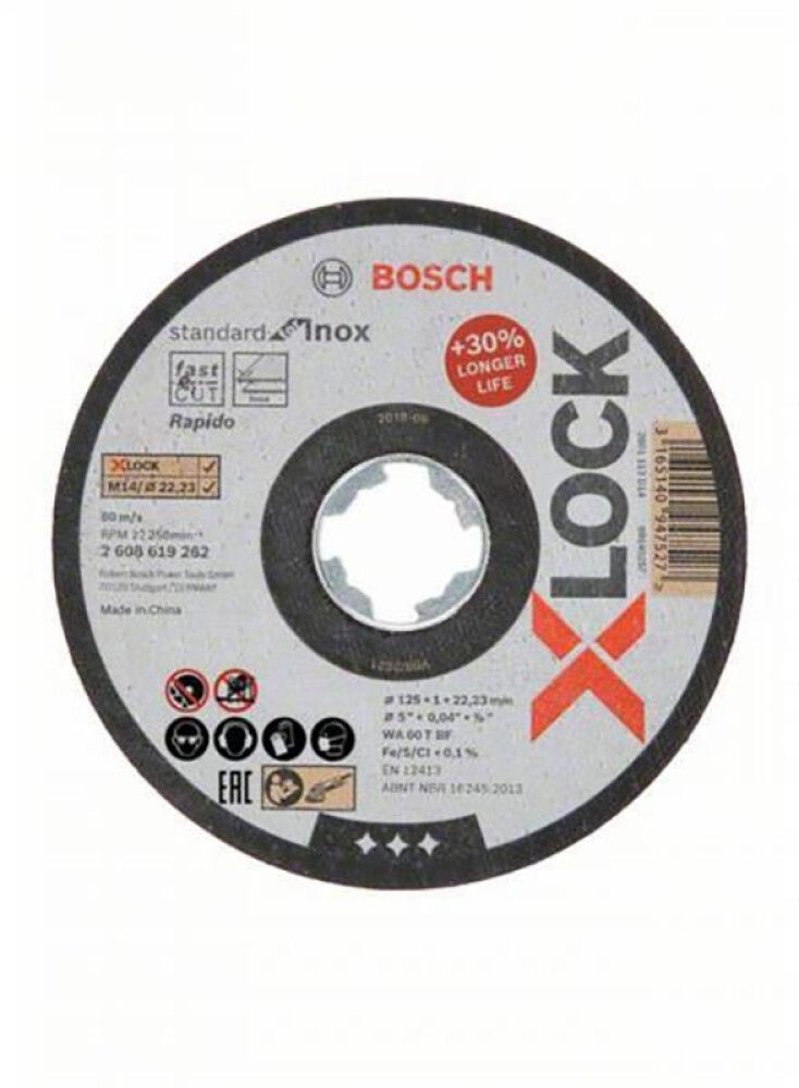 Lõikeketas Bosch X-Lock 115 x 1 mm