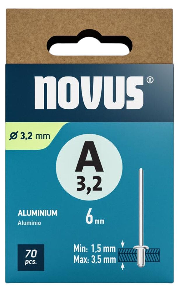 Needid Novus alumiinium A 3.2 x 10 mm 30 tk