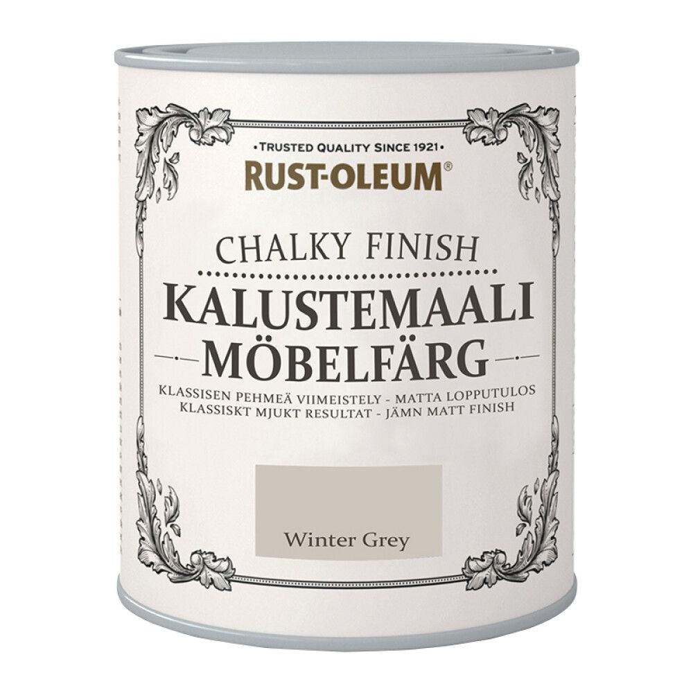 Mööblivärv Rust-Oleum Chalky Finish Winter Grey 125 ml