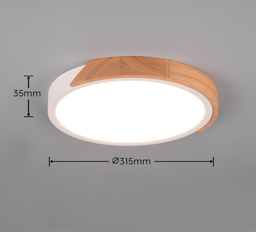 LED-laevalgusti Reality Leuchten Jano matt valge