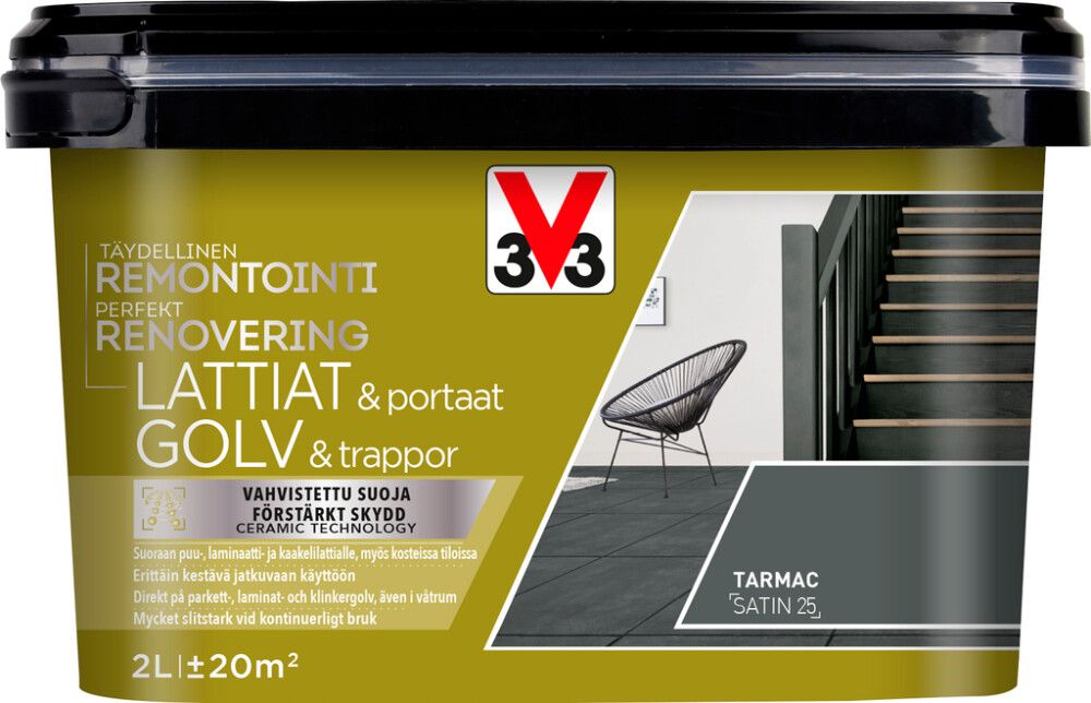 Põrandavärv V33 Lattiat & portaat Tarmac
