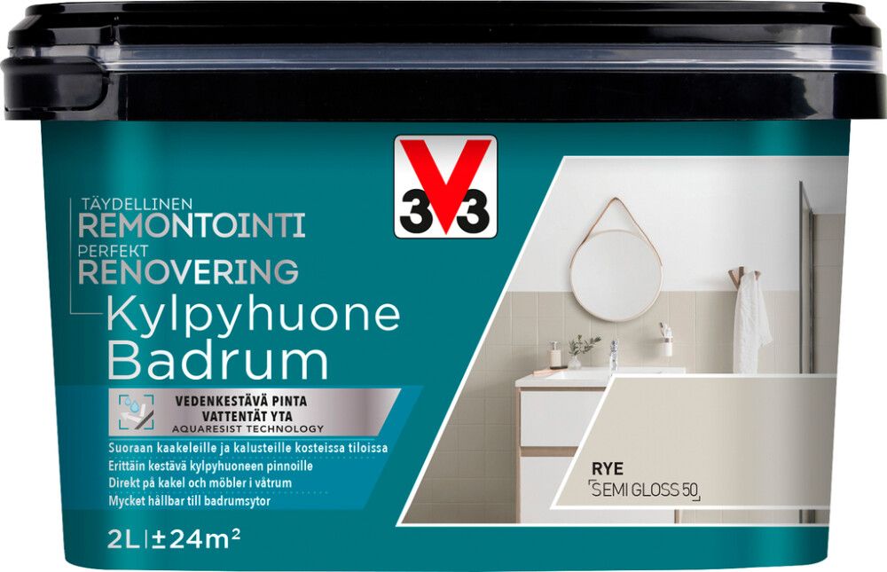 Keraamiliste plaatide värv V33 Kylpyhuone Rye