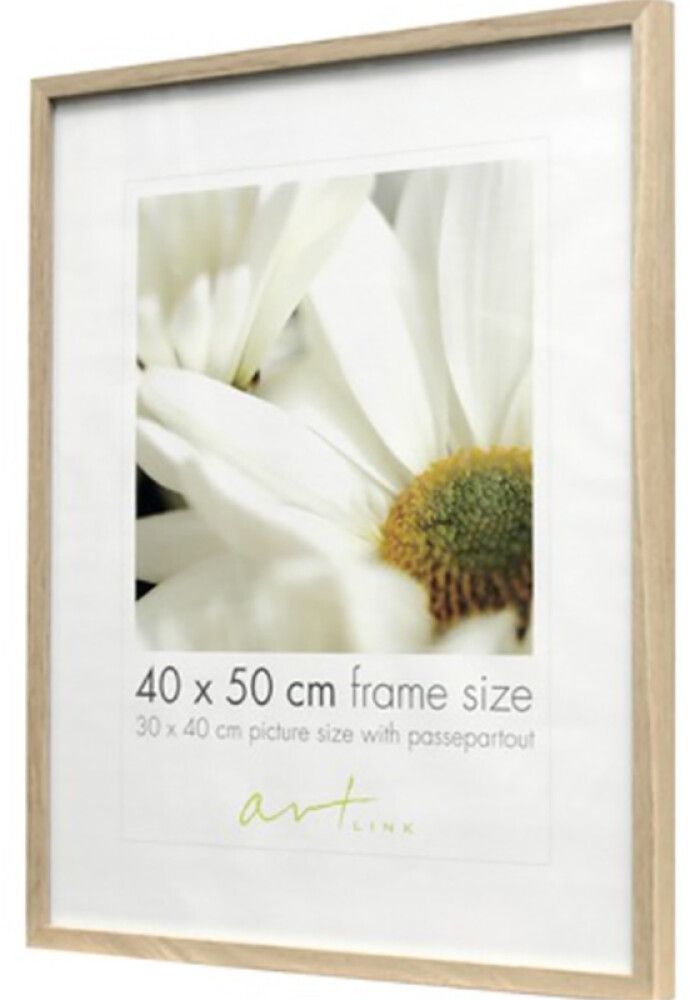 Pildiraam Leila 61 x 91,5 cm, must/valge/puit 40 x 50 cm Tamm