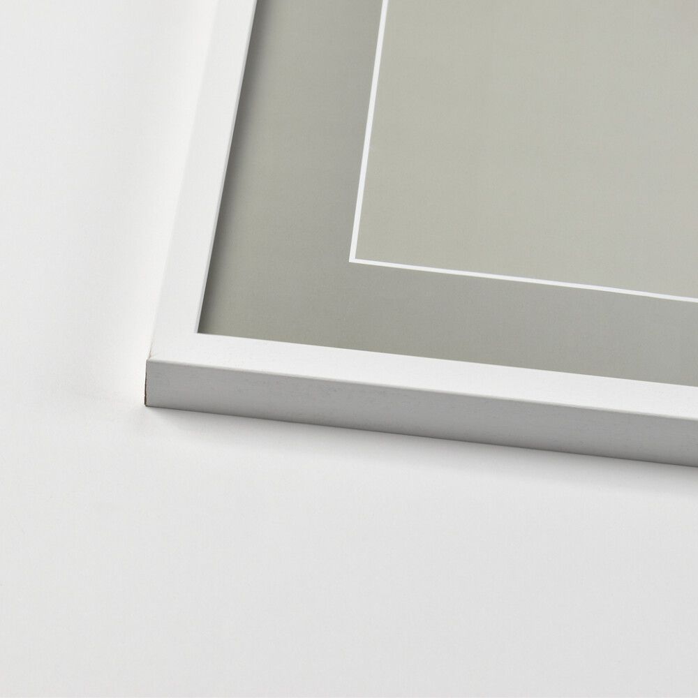 Pildiraam Leila 61 x 91,5 cm, must/valge/puit 60 x 80 cm Valge