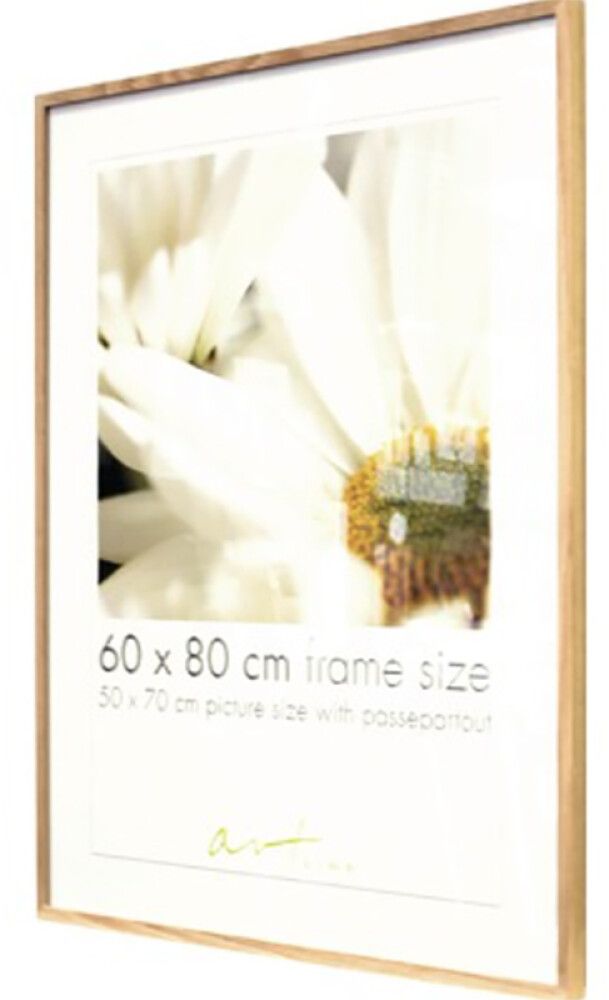 Pildiraam Leila 61 x 91,5 cm, must/valge/puit 60 x 80 cm Tamm