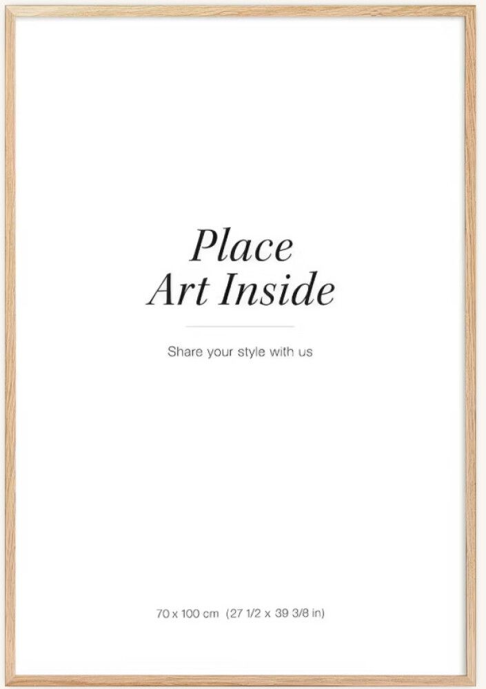 Pildiraam Leila 61 x 91,5 cm, must/valge/puit 70 x 100 cm Tamm