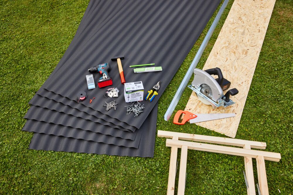 Laineplaat Guttanit+ Sinus 2,5 x 900 x 2000 mm must