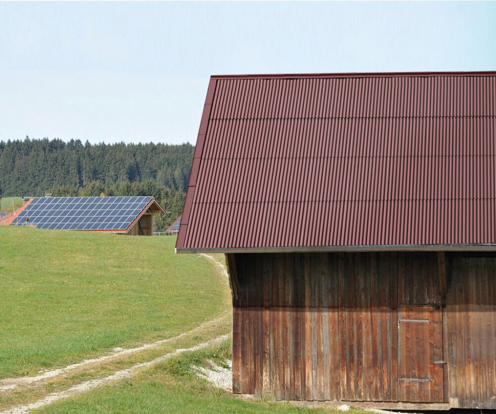 Laineplaat Guttanit+ Sinus 2,5 x 900 x 2000 mm punakaspruun