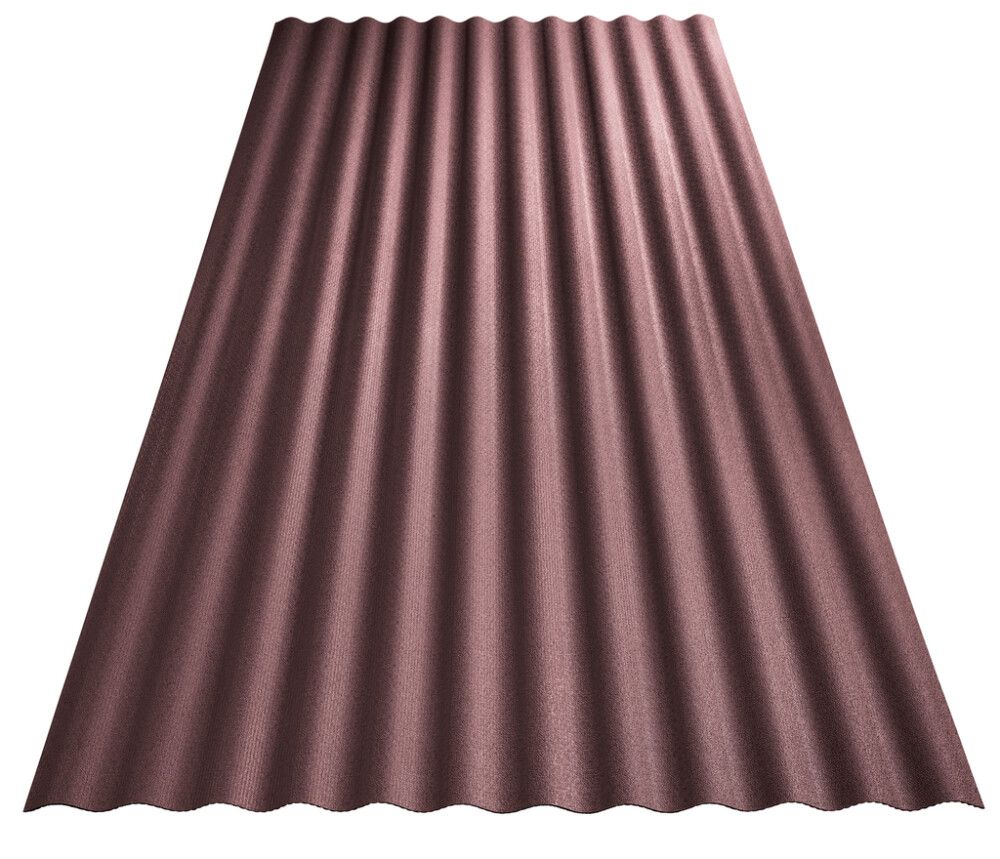 Laineplaat Guttanit+ Sinus 2,5 x 900 x 2000 mm punakaspruun