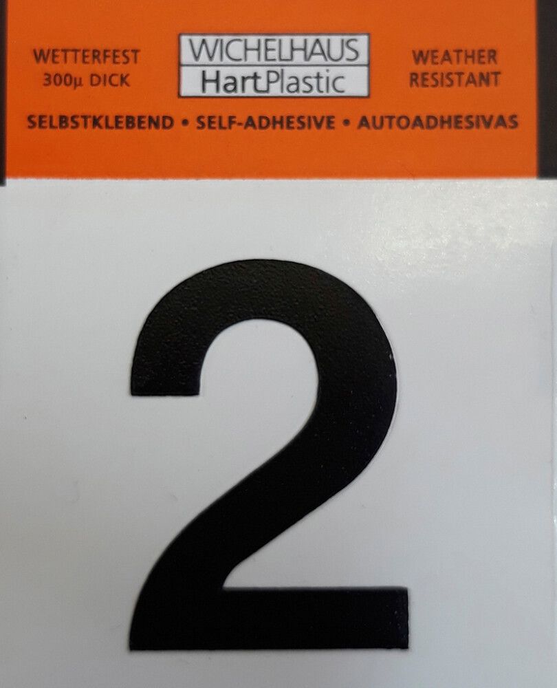 Number Wichelhaus HartPlastic 2 30 mm
