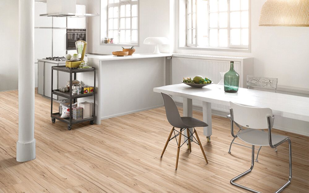 Näidis vinüülparketile Parador Basic 5.3 tamm Memory Sanded