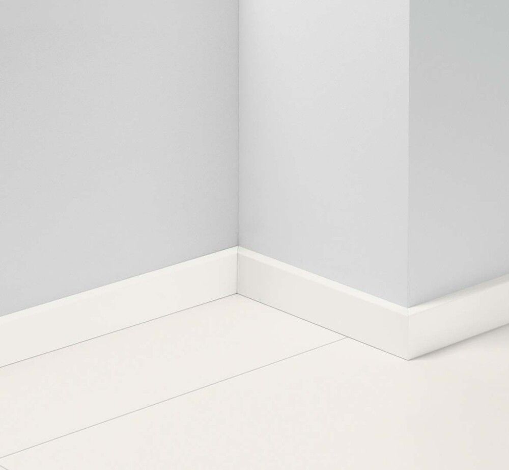 Põrandaliist Parador valge D001 niiskuskindel MDF 16 x 50 x 2200 mm