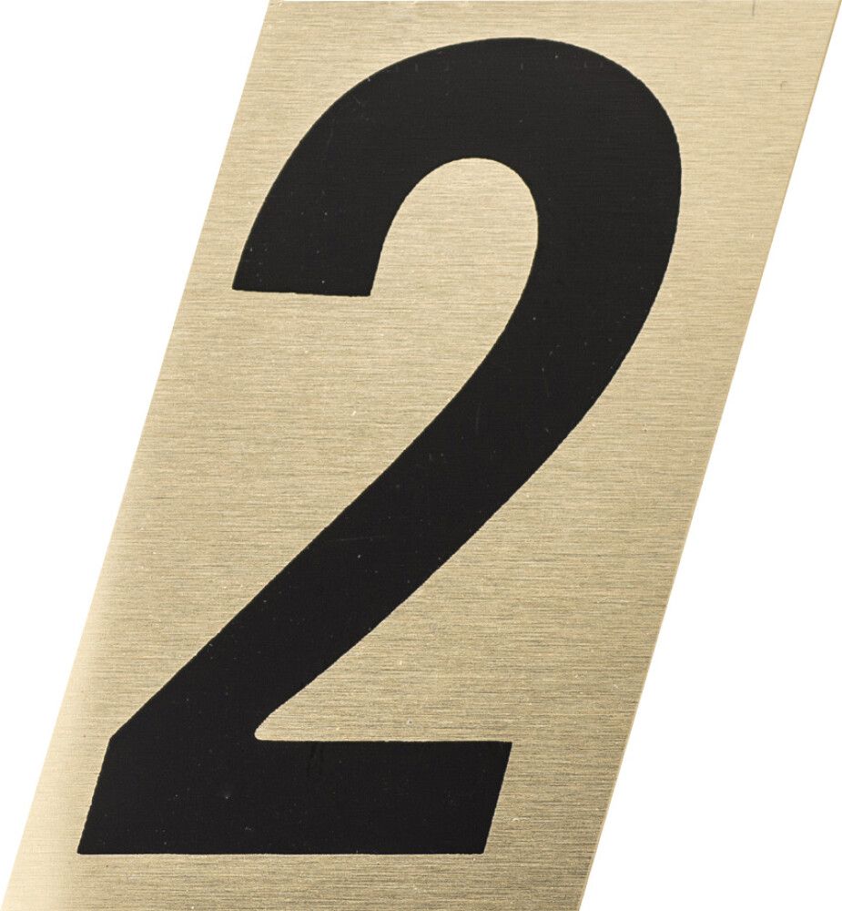 Number kuldne/must 2 25 mm