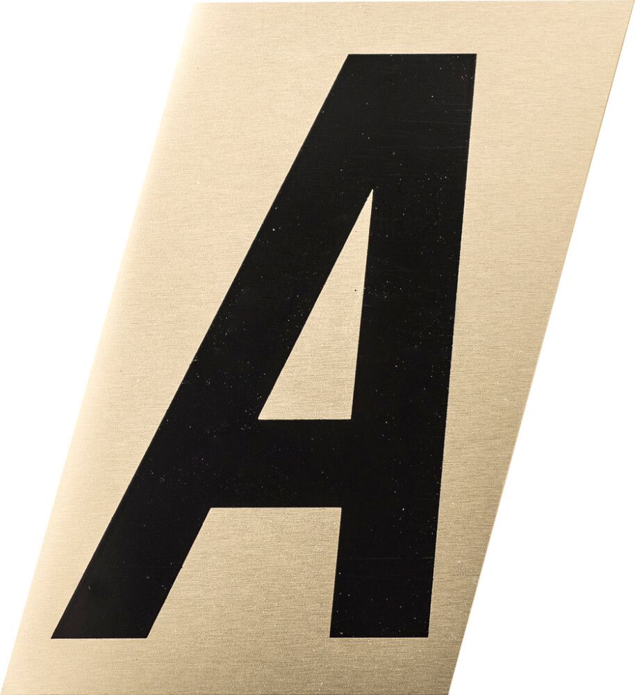 Number kuldne/must A 60 mm