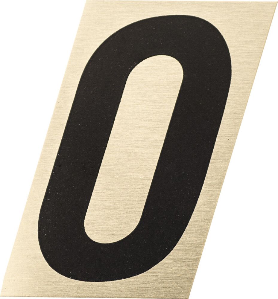 Number kuldne/must 0 60 mm