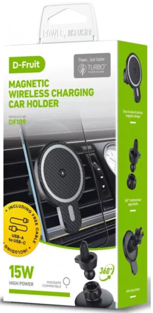 Telefonihoidik autosse D-Fruit  juhtmevaba