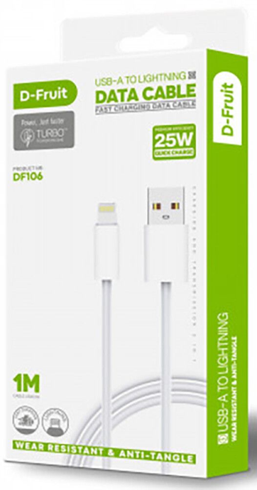 Kaabel USB-A Lightning 1m, valge