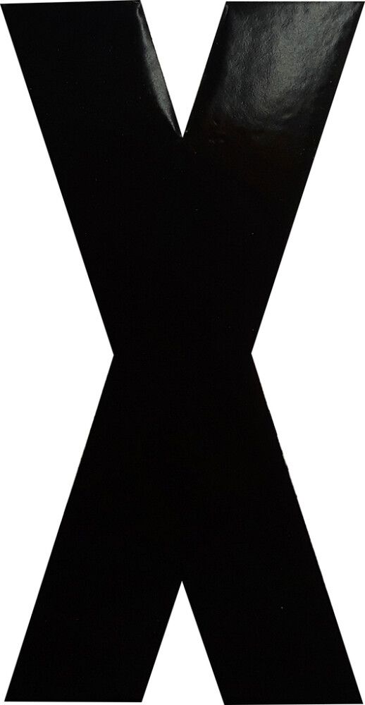 Täht Klassen must 8,3 cm X