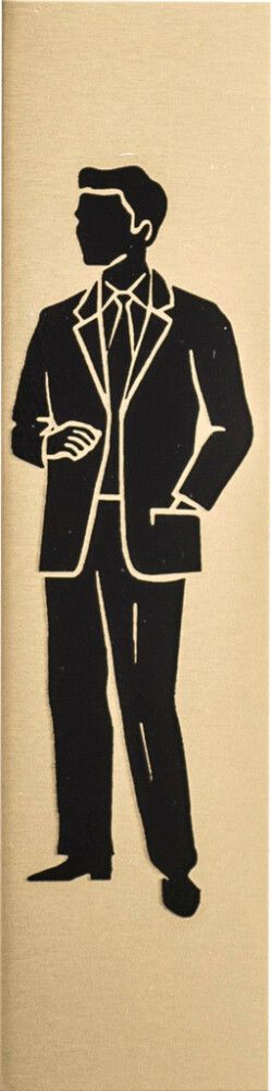 Kleebis meeste WC 2 x 8 cm