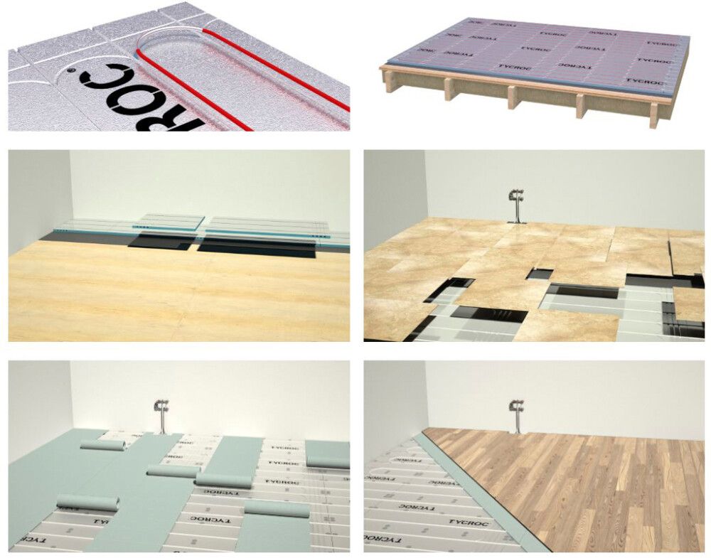 Põrandakütte alusplaat Tycroc UHP16, 25 x 600 x 1200 mm