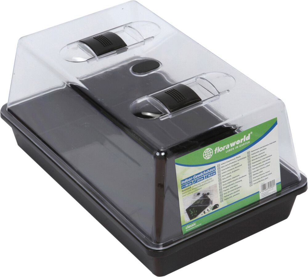 Minikasvuhoone 38 x 24 x 18,5 cm, pruun