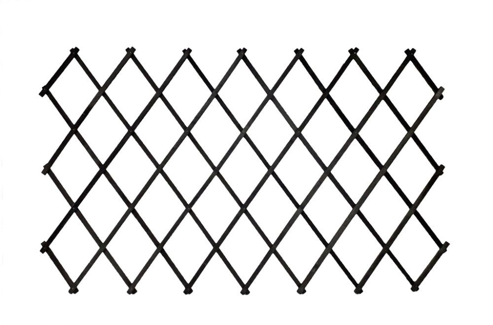 Lillevõre 90 x 200 cm, must