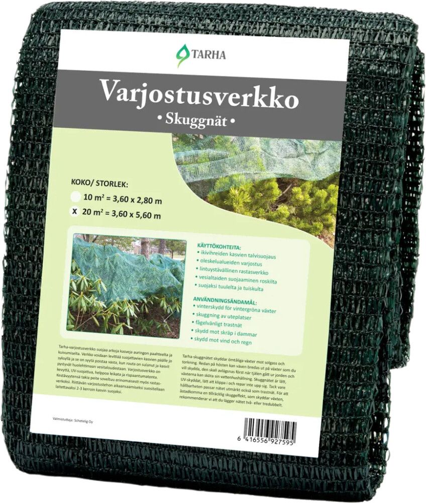 Varjutuskangas 20 m²