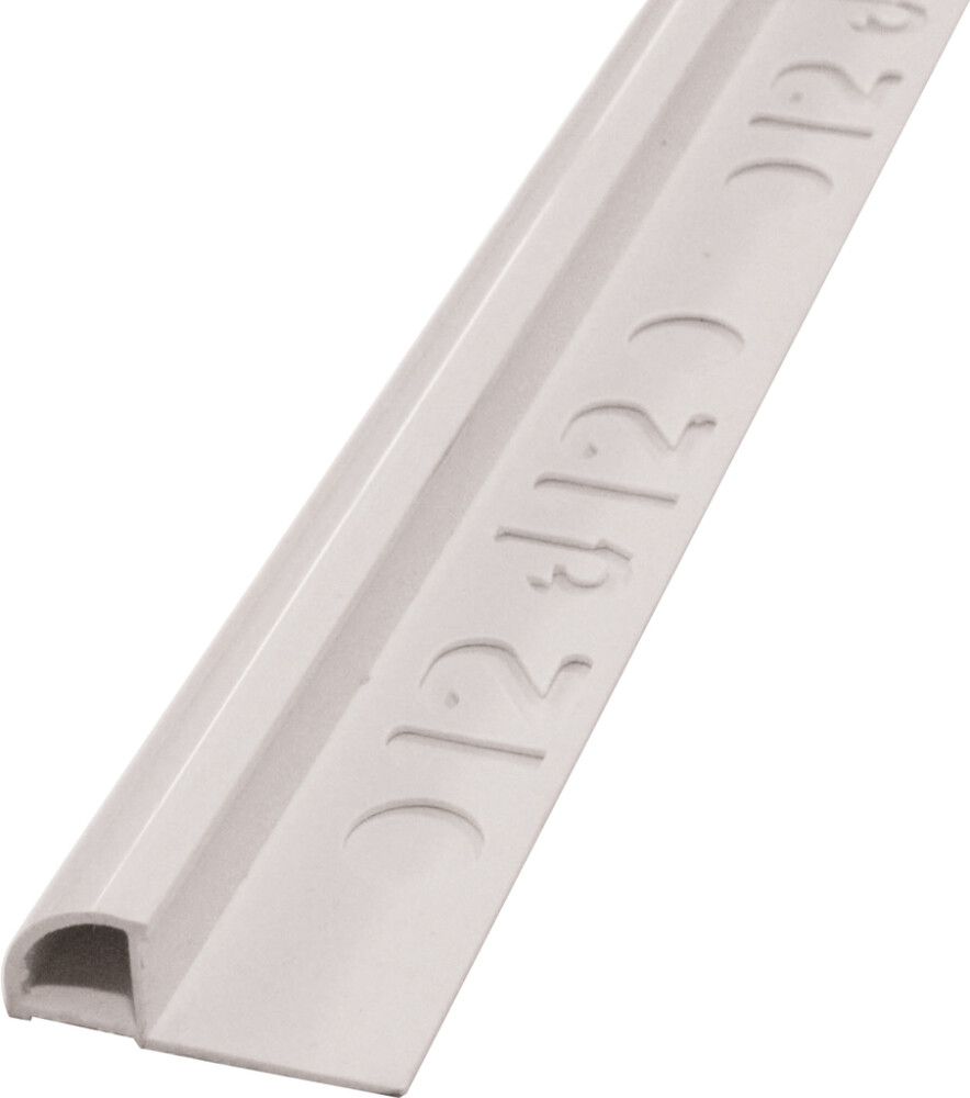 Plaadiliist Dione ümar PVC valge 12 x 2500 mm