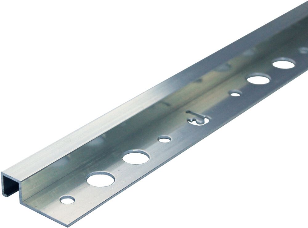 Plaadiliist Dione nelikant alu hõbedane 12 x 2500 mm