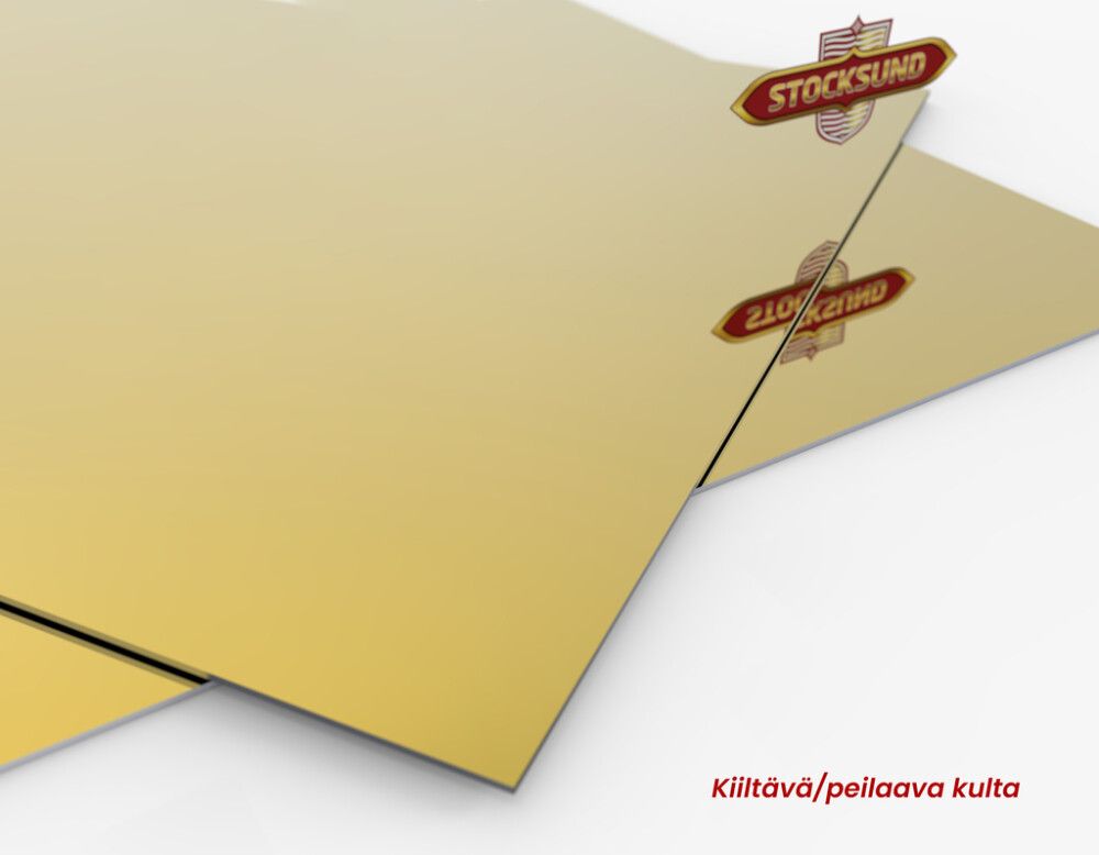 Alumiinium komposiitplaat Stocksund Stole U5 pruun marmor / läikiv kuld 610 x 3010 mm