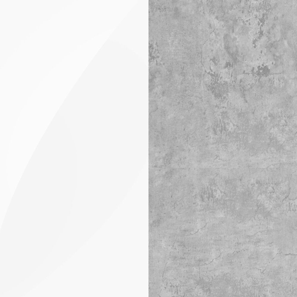 
Näidis alumiinium komposiitplaadile Stocksund Stole U2 valge kõrgläige / valge tsement