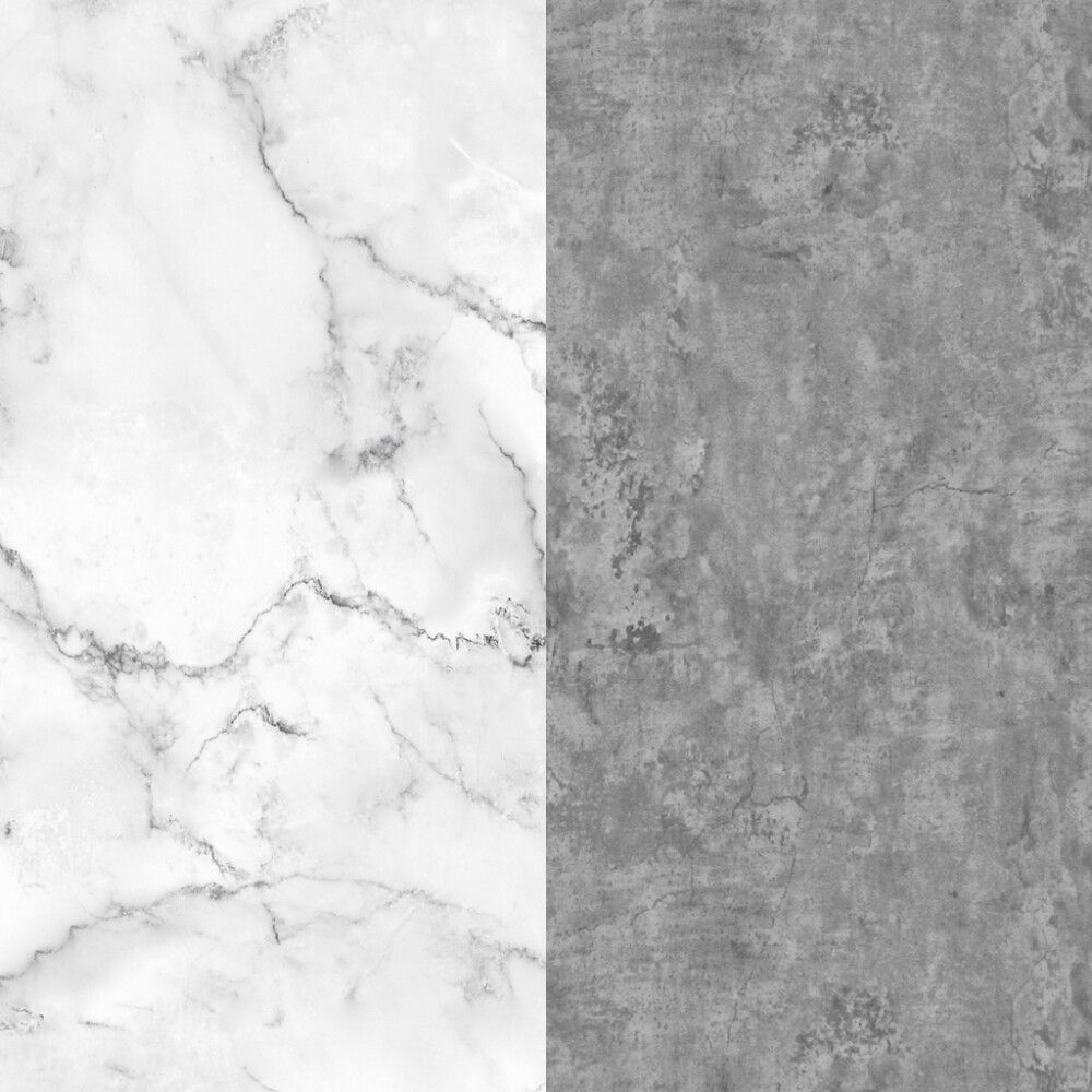 Näidis alumiinium komposiitplaadile Stocksund Stole U3 valge marmor / tume tsement