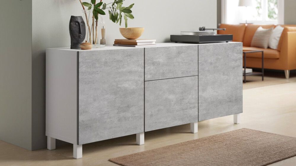 Näidis alumiinium komposiitplaadile Stocksund Stole U4 valge-kuldne marmor / betoon