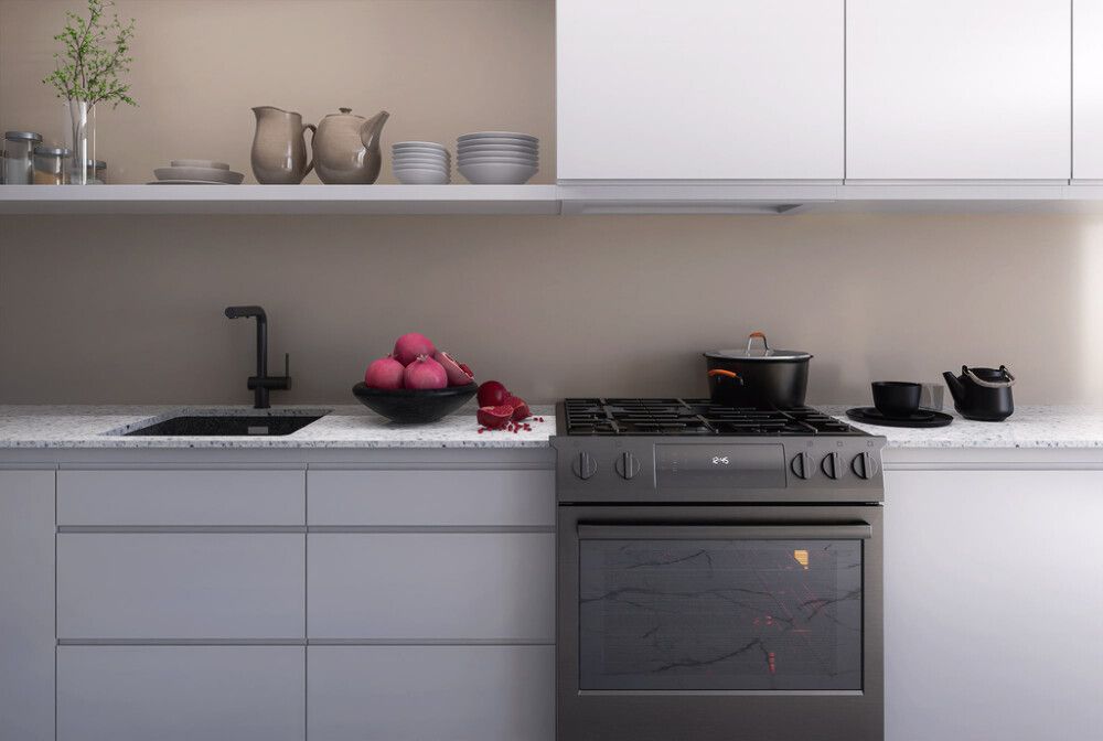 Näidis alumiinium komposiitplaadile Stocksund Stole U6 greige / matt must