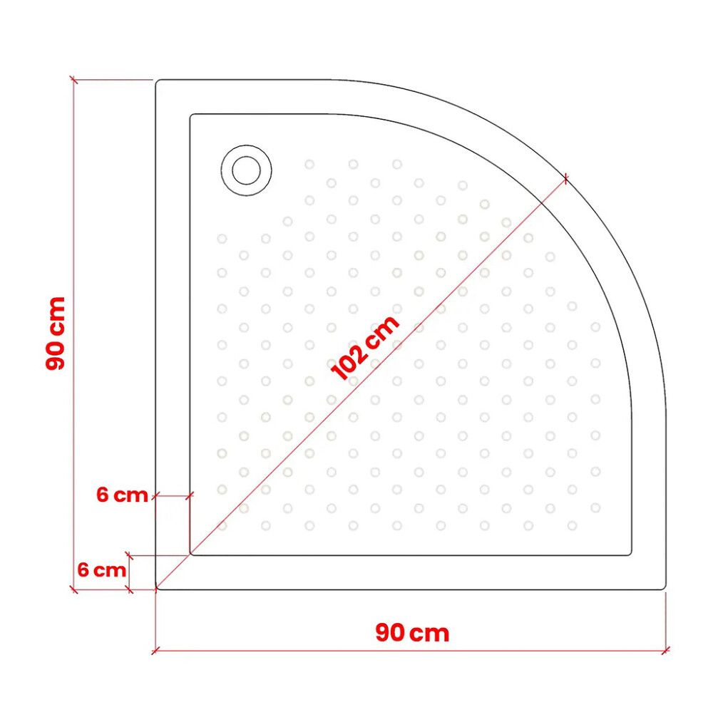Dušikabiin Stocksund Suka 5 segistiga 90 x 90 x 200 cm