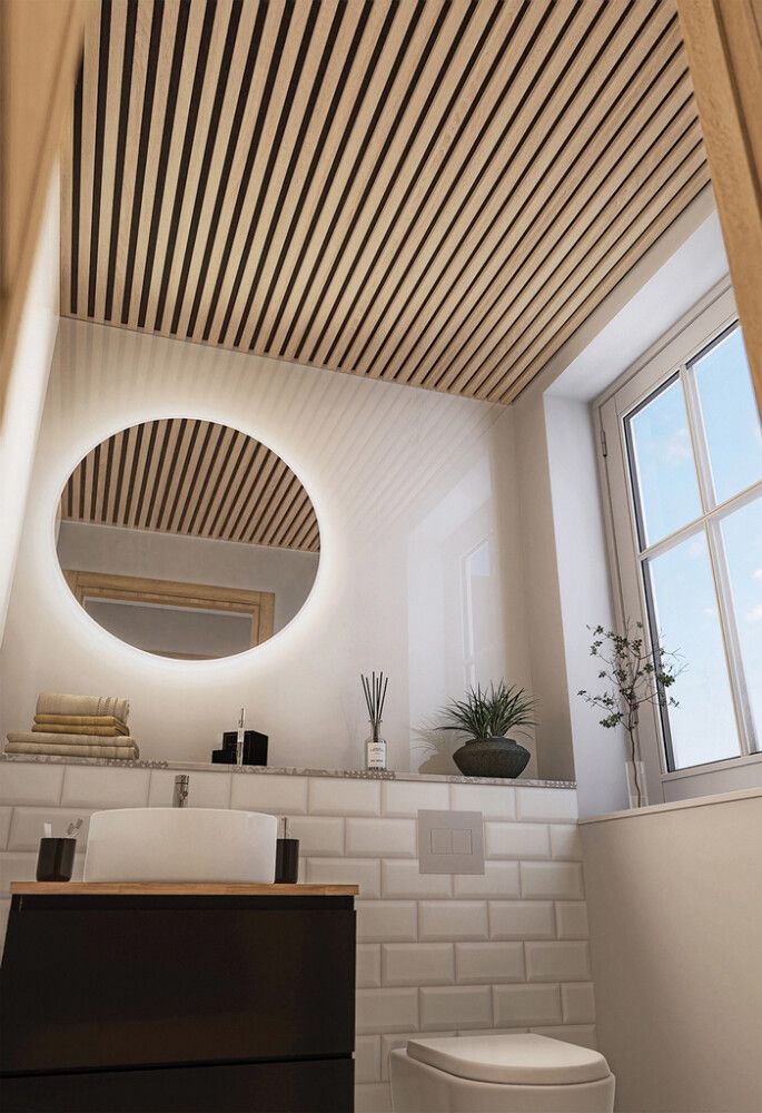 Ribipaneel Stocksund hele tamm 12 x 122 x 2600 mm