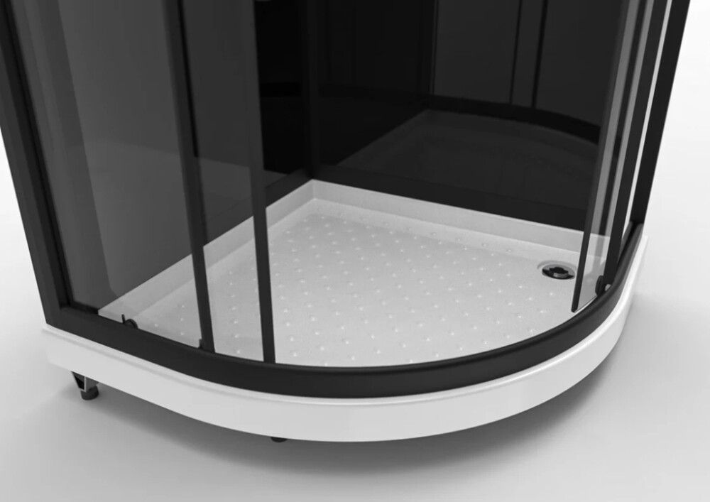 Dušikabiin Nordium SUKA9 Stocksund must 90 x 90 cm