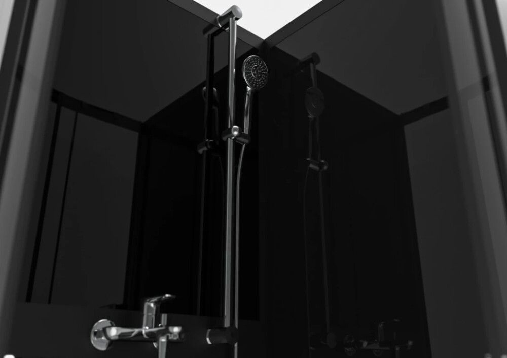 Dušikabiin Nordium SUKA9 Stocksund must 90 x 90 cm