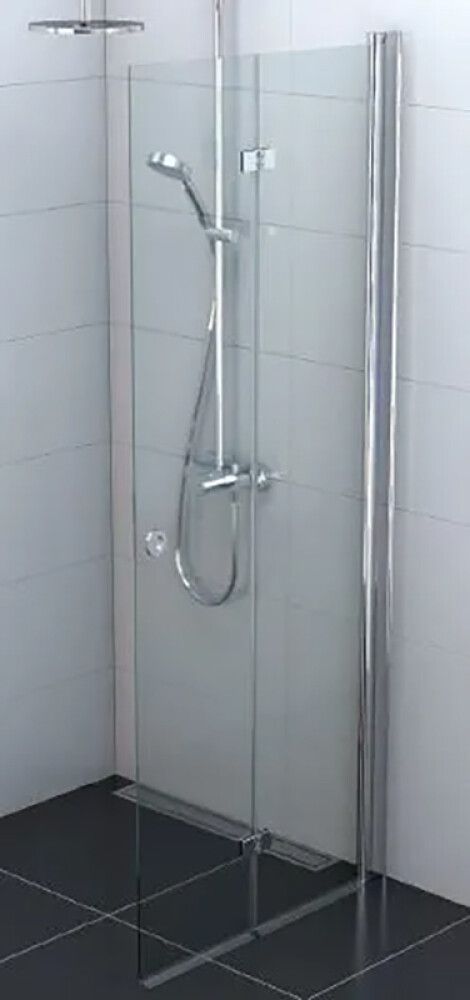 Kokkuvolditav Nordium dušisein 90 x 195 cm kirgas klaas kroom