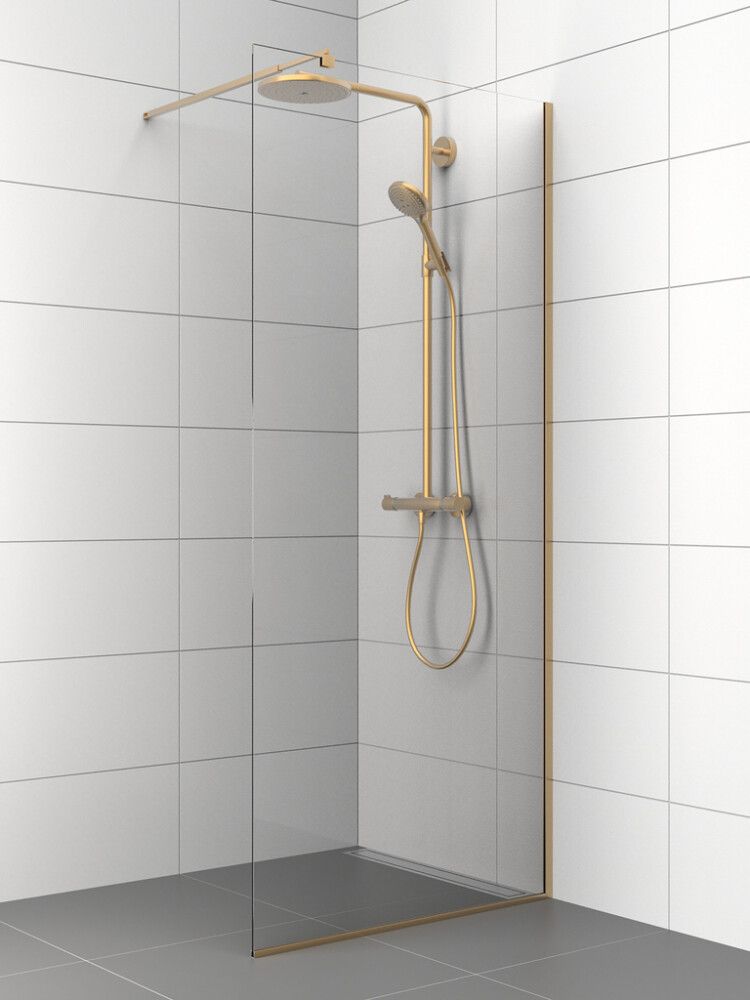 Dušisein fikseeritud Nordium  199,5 cm messing 90 cm