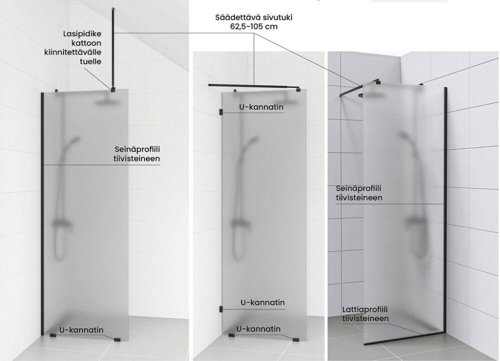 U-kandur Nordium 5 x 2,5 cm Messing