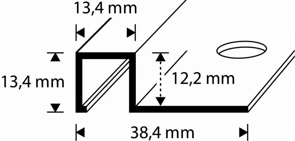 Plaadiliist Dione 12 x 2700 mm titan