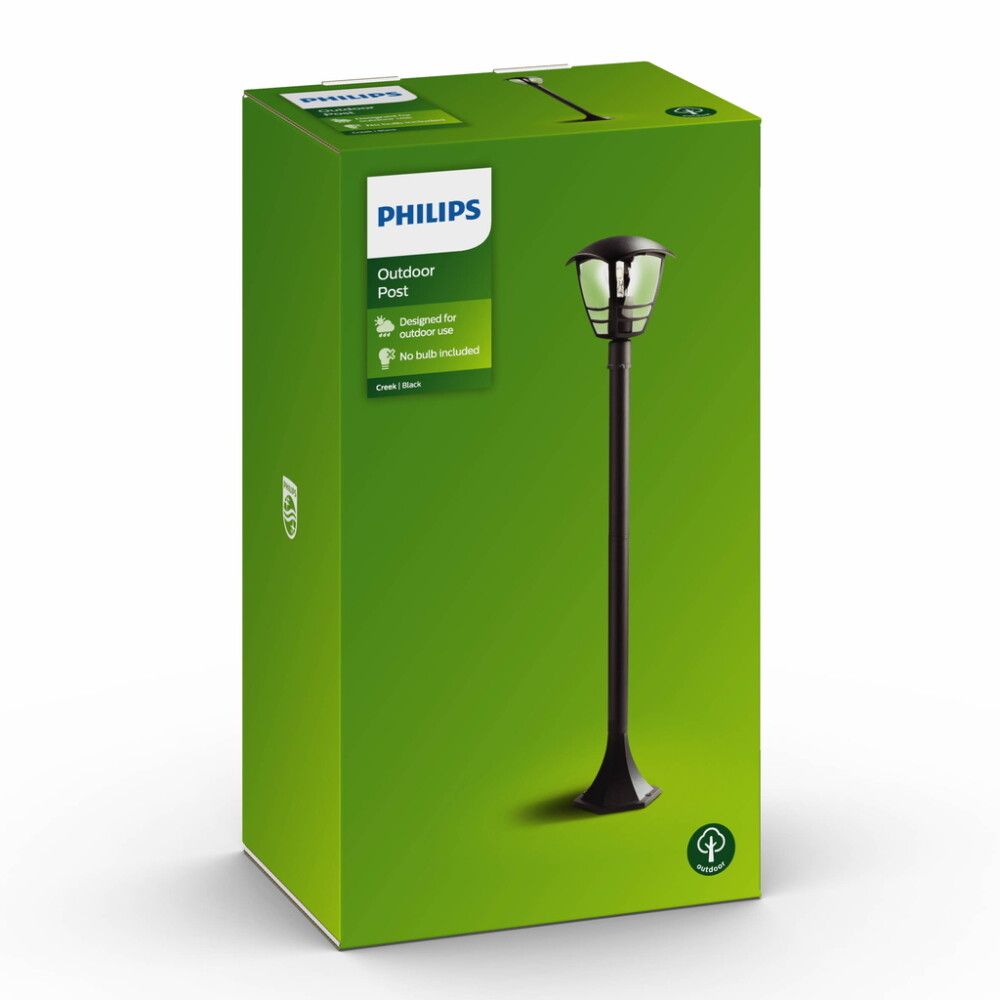 Postvalgusti Philips Creek must 60 W IP44
