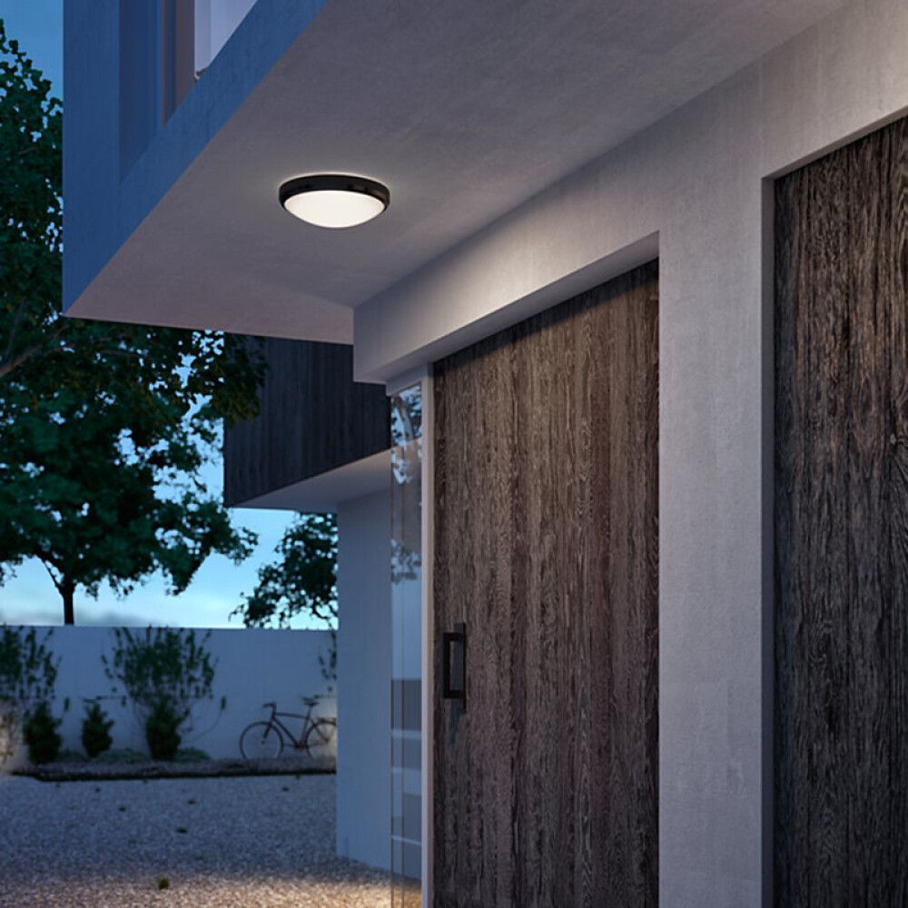 Välisvalgusti Philips Doris must