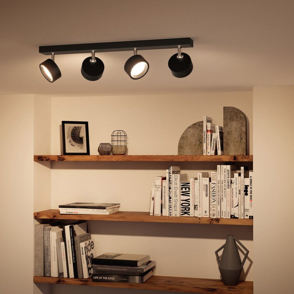 LED-kohtvalgusti Philips Bracia 4-osaline must